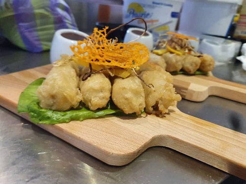 Tempura de poisson  